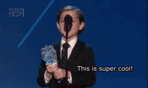 Jacob Tremblay - This Is Super Cool GIF - Acceptance Speech Jacob Tremblay Best Young Actor GIFs