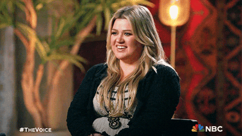 Shocked Kelly Clarkson GIF