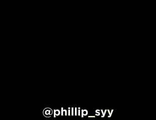a man is brushing his teeth with a pair of scissors and the name phillip_svy is visible