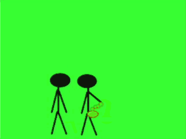 a stick figure is standing in a boxing ring with his arms outstretched