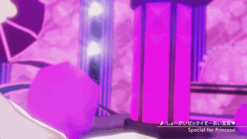 a video game scene that says special for princess on the bottom