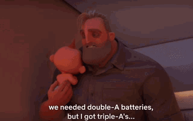 Incredibles2 Batteries GIF - Incredibles2 Batteries Mr Incredible GIFs