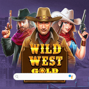 a poster for wild west gold with cowboys and a woman