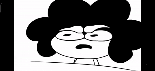 a black and white drawing of a cartoon character with a caption that says ' pain '