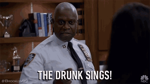 The Drunk Sings Drunk GIF - The Drunk Sings Drunk Andre Braugher GIFs