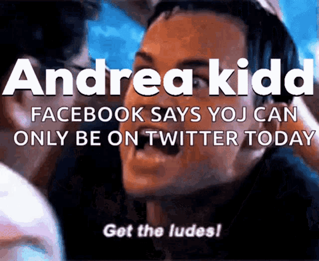 andrea kidd facebook says you can only be on twitter today get the lubes