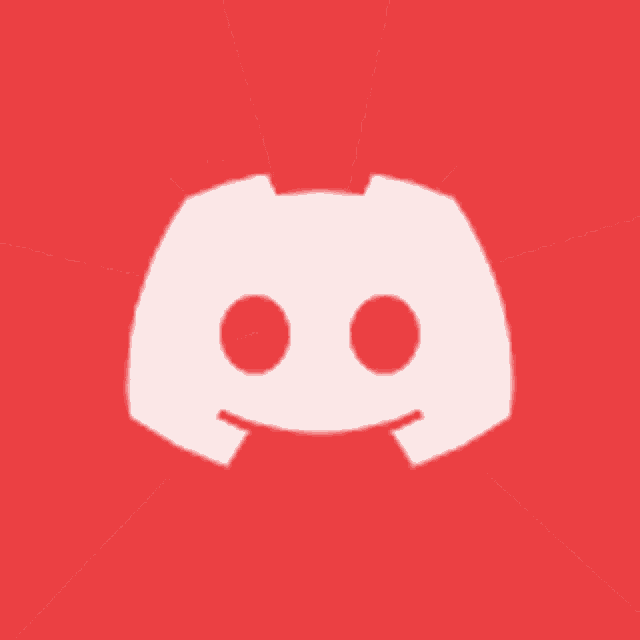 a red background with a white discord icon on it