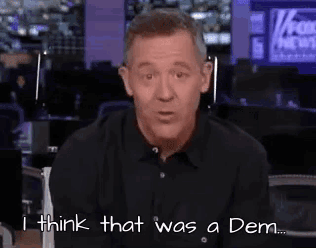 a man in a black shirt says i think that was a dem ..