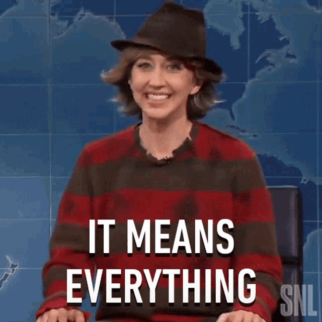 It Means Everything Jessie Raunch GIF - It Means Everything Jessie Raunch Freddy Krueger GIFs