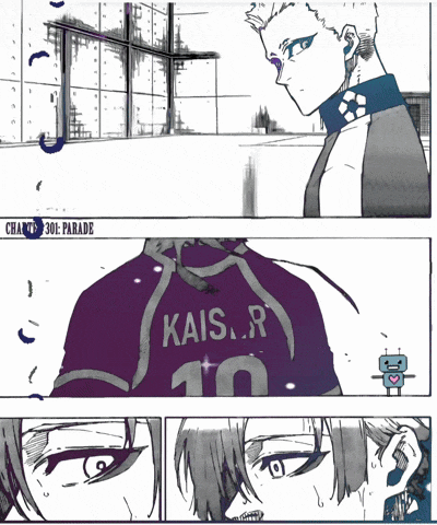 a man in a purple shirt with kais.r on the back