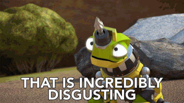That Is Incredibly Disgusting Revvit GIF - That Is Incredibly Disgusting Revvit Dinotrux GIFs