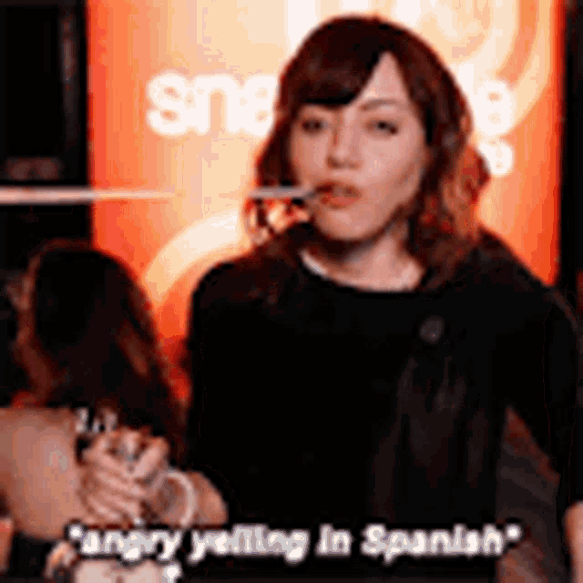 Parks And Rec April Ludgate GIF - Parks And Rec April Ludgate Angry Yelling In Spanish GIFs