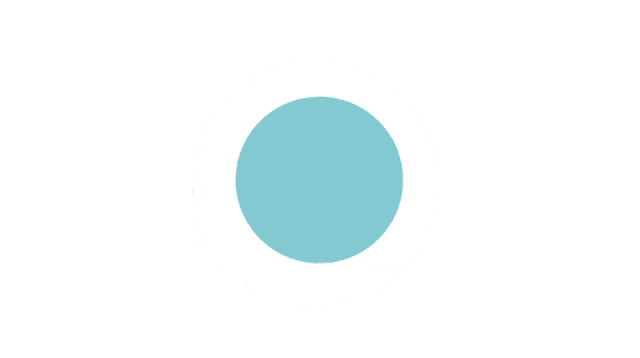 a blue circle with the word hold in white letters
