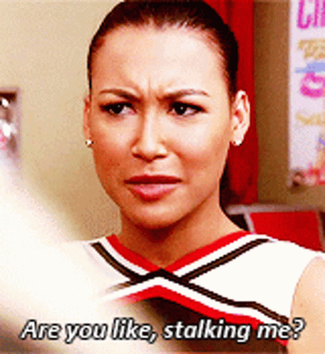 Glee Santana Lopez GIF - Glee Santana Lopez Are You Like Stalking Me GIFs