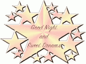 a star with the words good night and sweet dreams written on it