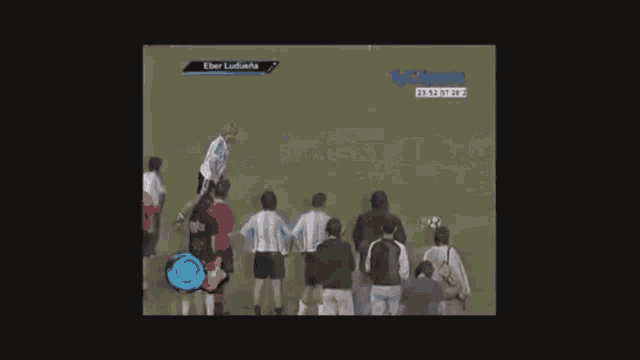 a soccer game is being played on a tv channel called tyc sports