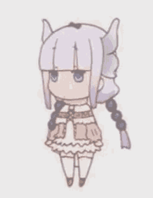 a drawing of a little girl with a dragon tail and wings .
