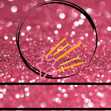 a pink glittery background with a pink star in the center