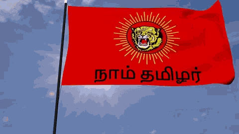 Naam Tamilar Flag GIF - Naam Tamilar Flag Waving GIFs