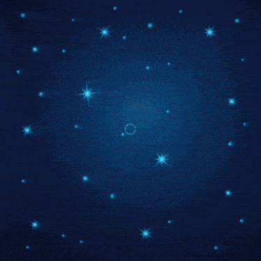 a woman 's face is shown in a circle with a blue background