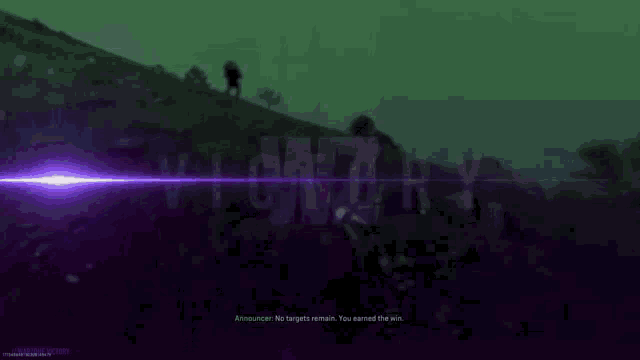 a purple sign that says wz on it in front of a hill