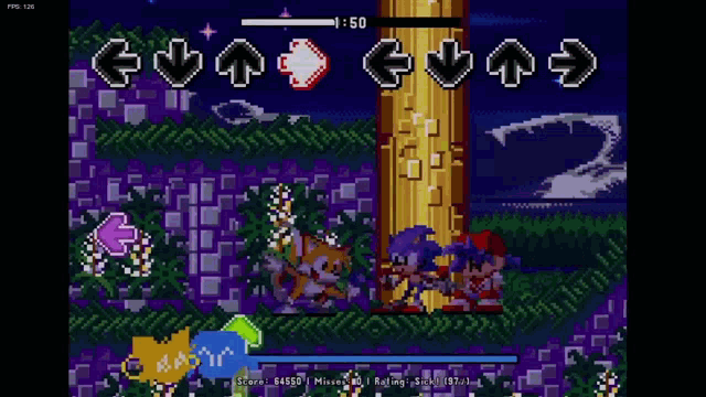 a screenshot of a sonic the hedgehog game with a score of 62250