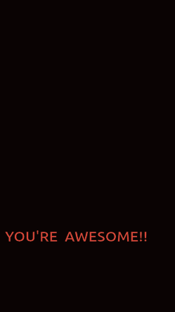 a man 's face is surrounded by hearts and the words you 're awesome !