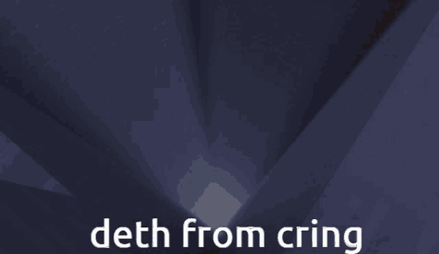 a screenshot of a video game with the words " deth from cring "