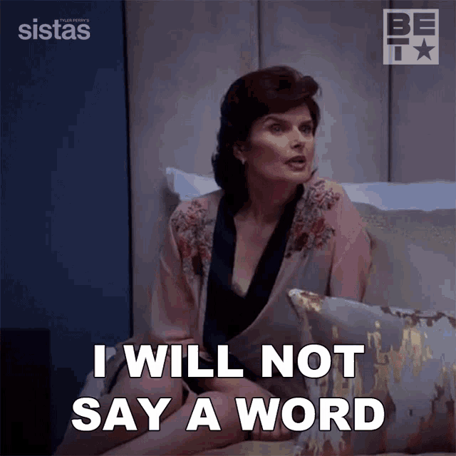 I Will Not Say A Word Tony GIF - I Will Not Say A Word Tony Sistas GIFs