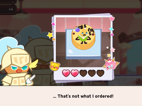 a screenshot of a video game that says " that 's not what i ordered "