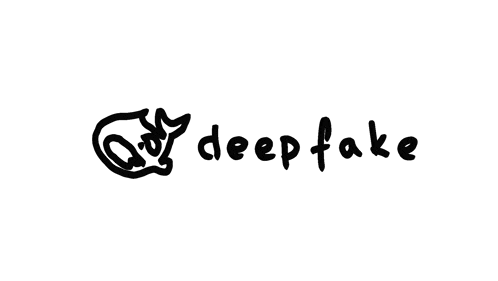 the logo for deep fake has a fox on it