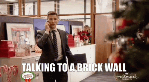 Andrew Walker Merry And Bright GIF - Andrew Walker Merry And Bright Talking To A Wall GIFs