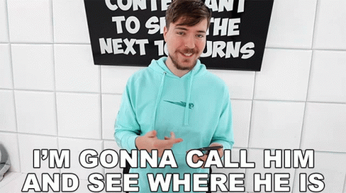 Im Gonna Call Him And See Where He Is Mr Beast GIF - Im Gonna Call Him And See Where He Is Mr Beast Im Gonna See Where Hes At GIFs