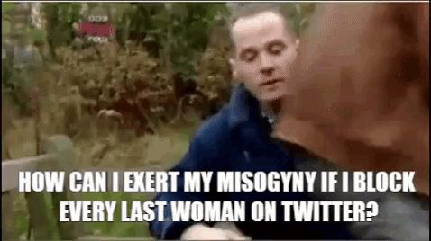 Misogyny Michael Cashman GIF - Misogyny Michael Cashman Twitter Block GIFs