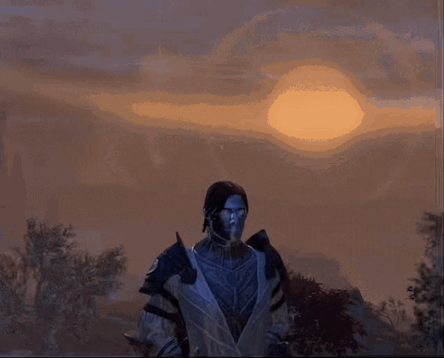 a video game character with a mask on his face