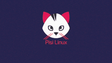 a picture of a cat with the words pis linux written below it