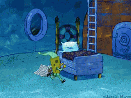Spongebob Squarepants Bed GIF - Spongebob Squarepants Spongebob Bed GIFs