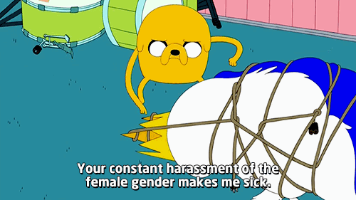 Harassment  GIF - Adventure Time Jake Ice King GIFs