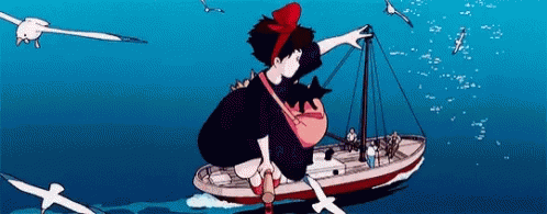 Kikis Delivery Service Anime GIF - Kikis Delivery Service Anime Flying GIFs