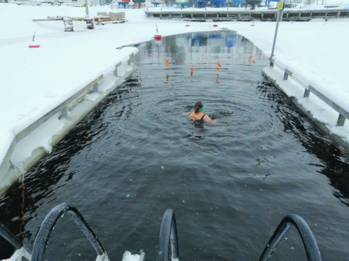 Ice Swimming Kemi Finland GIF - Ice Swimming Kemi Finland GIFs