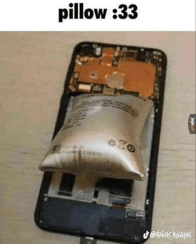 a cell phone with a pillow inside of it that says pillow 33