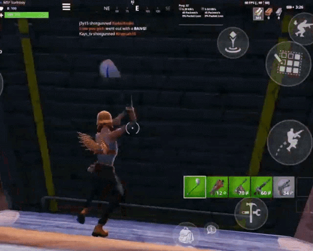 a screenshot of a video game with a person standing in the middle of the screen