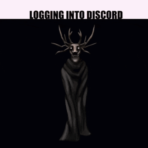a black screen with the words `` logging into discord '' on it