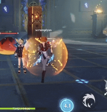 a screenshot of a video game with the name scrumplyus on the screen