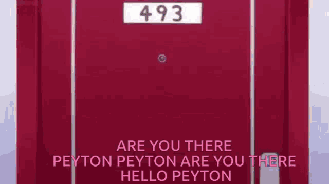 a cartoon character is laying on the floor with the words are you there peyton peyton are you there hello peyton