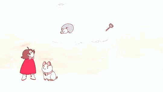 a logo for side quest complete shows a girl and a cat