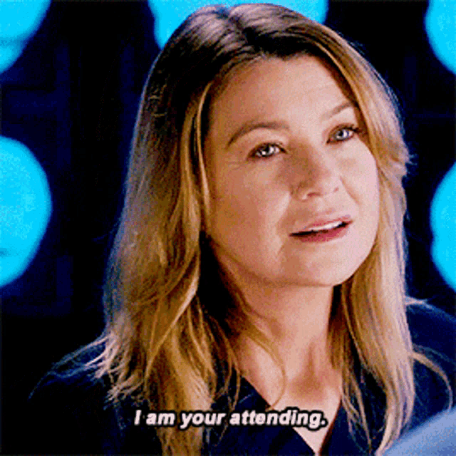 Greys Anatomy Meredith Grey GIF - Greys Anatomy Meredith Grey I Am Your Attending GIFs
