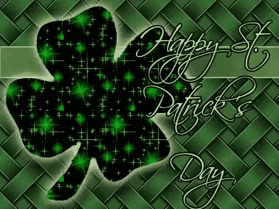 a greeting card for st. patrick 's day with a shamrock on it