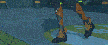 a cartoon character is standing in front of a fence and holding her hand to her head