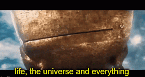 Life The Universe And Everything Hitchhikers Guide To The Galaxy GIF - Life The Universe And Everything Hitchhikers Guide To The Galaxy Whats Wrong GIFs